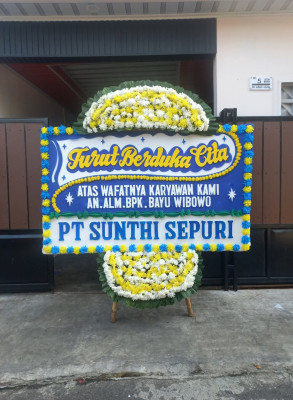 Papan Bunga Duka di Nuku